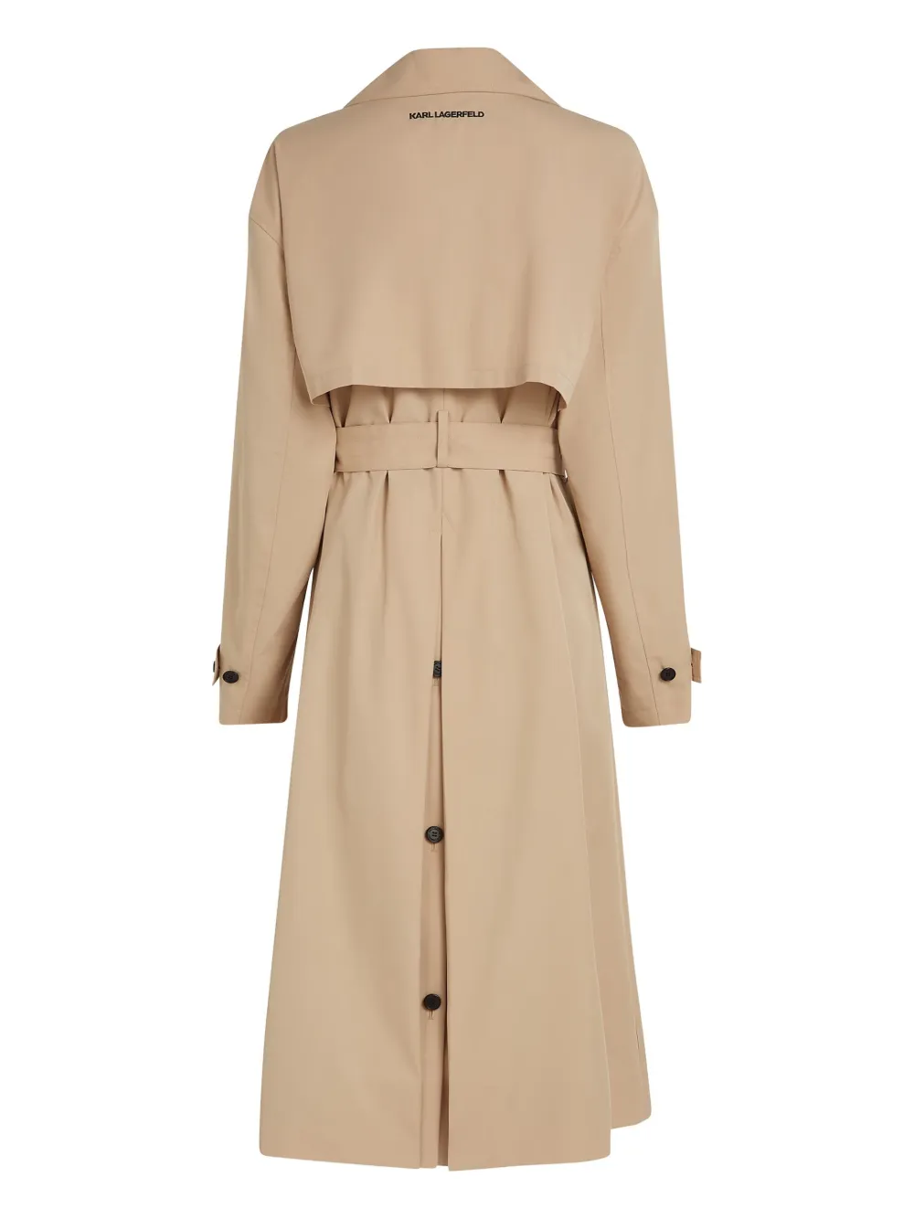 Karl Lagerfeldロングケープコート Karl Lagerfeld cotton-blend Trench Coat | Neutrals | FARFETCH RO