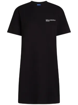 armani t shirt dress Armani Exchange Cotton Dress with Logo