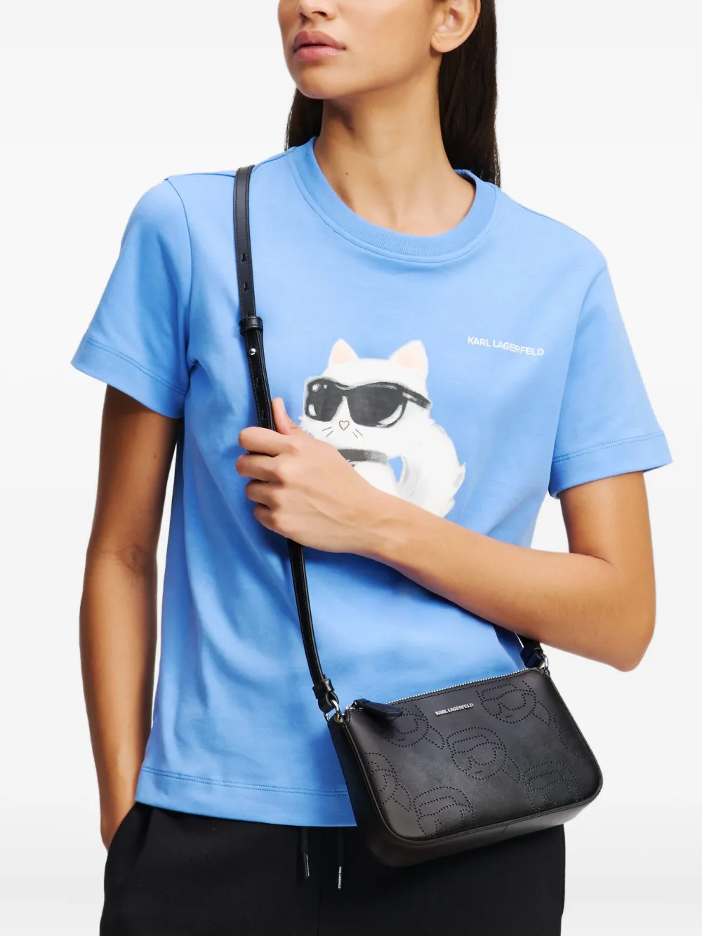 Karl Lagerfeld Ikon crossbodytas Zwart