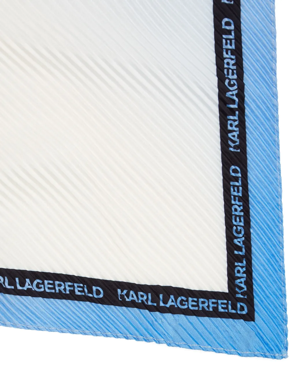 Karl Lagerfeld Sjaal met kleurverloop Wit