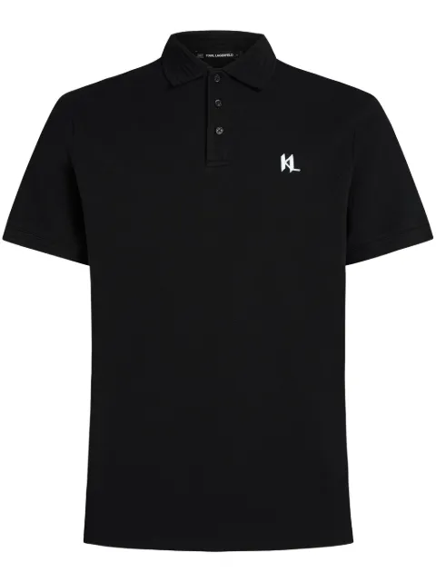 Karl Lagerfeld polo con logo bordado