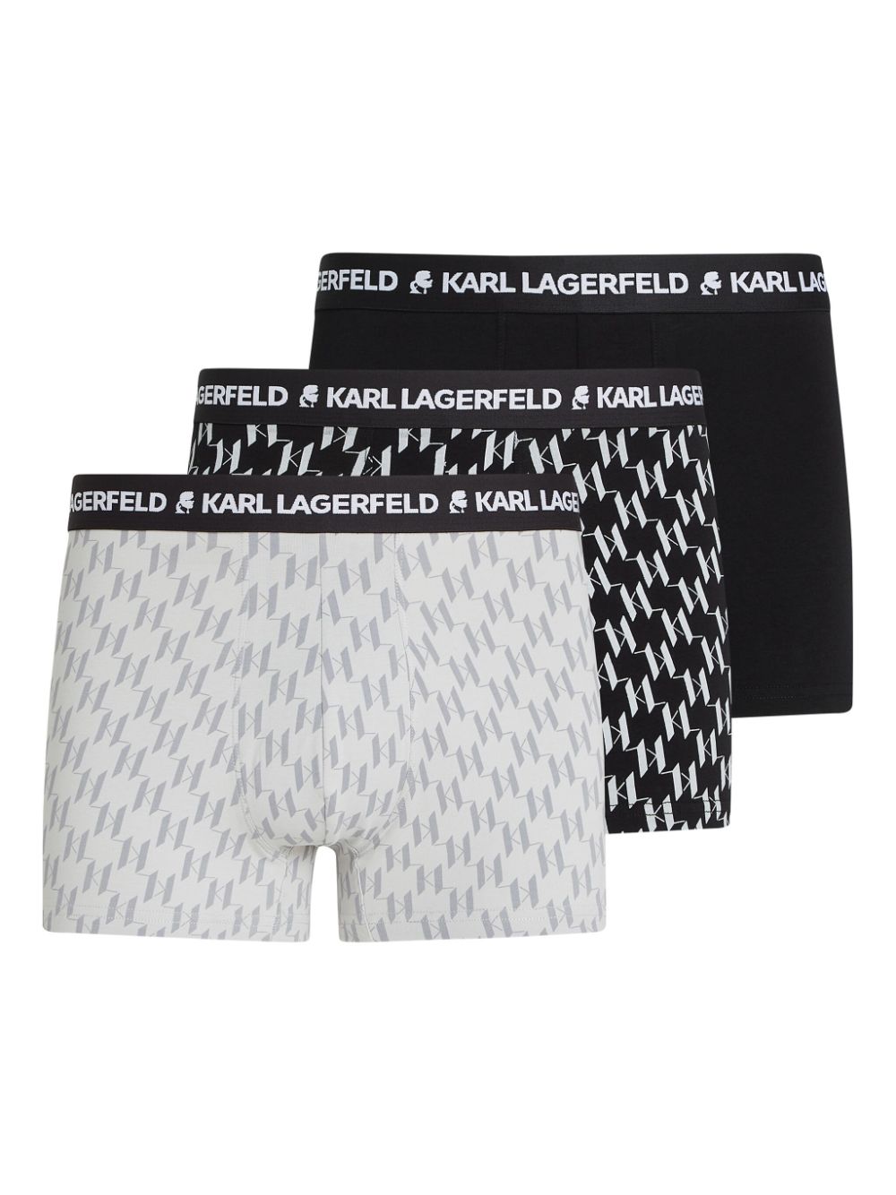 monogram-pattern boxers (pack of three)