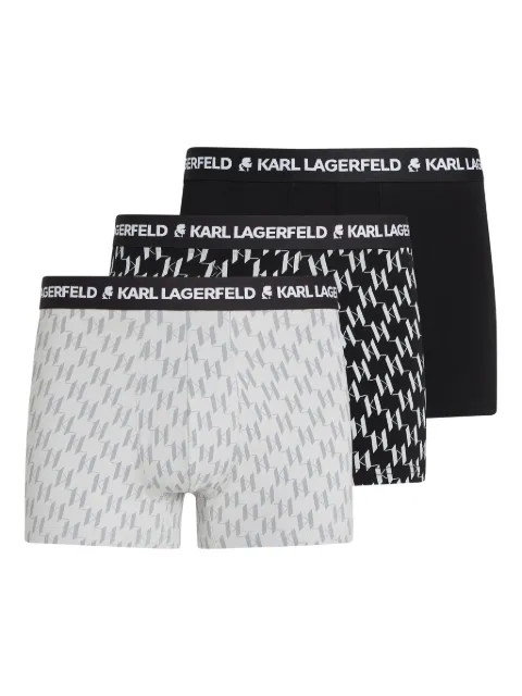 Karl Lagerfeld set de tres bóxeres con monograma