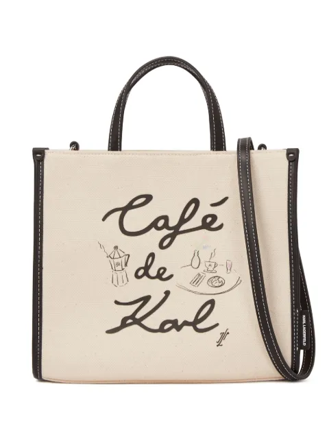 Karl Lagerfeld x Jorge Parra canvas tote bag