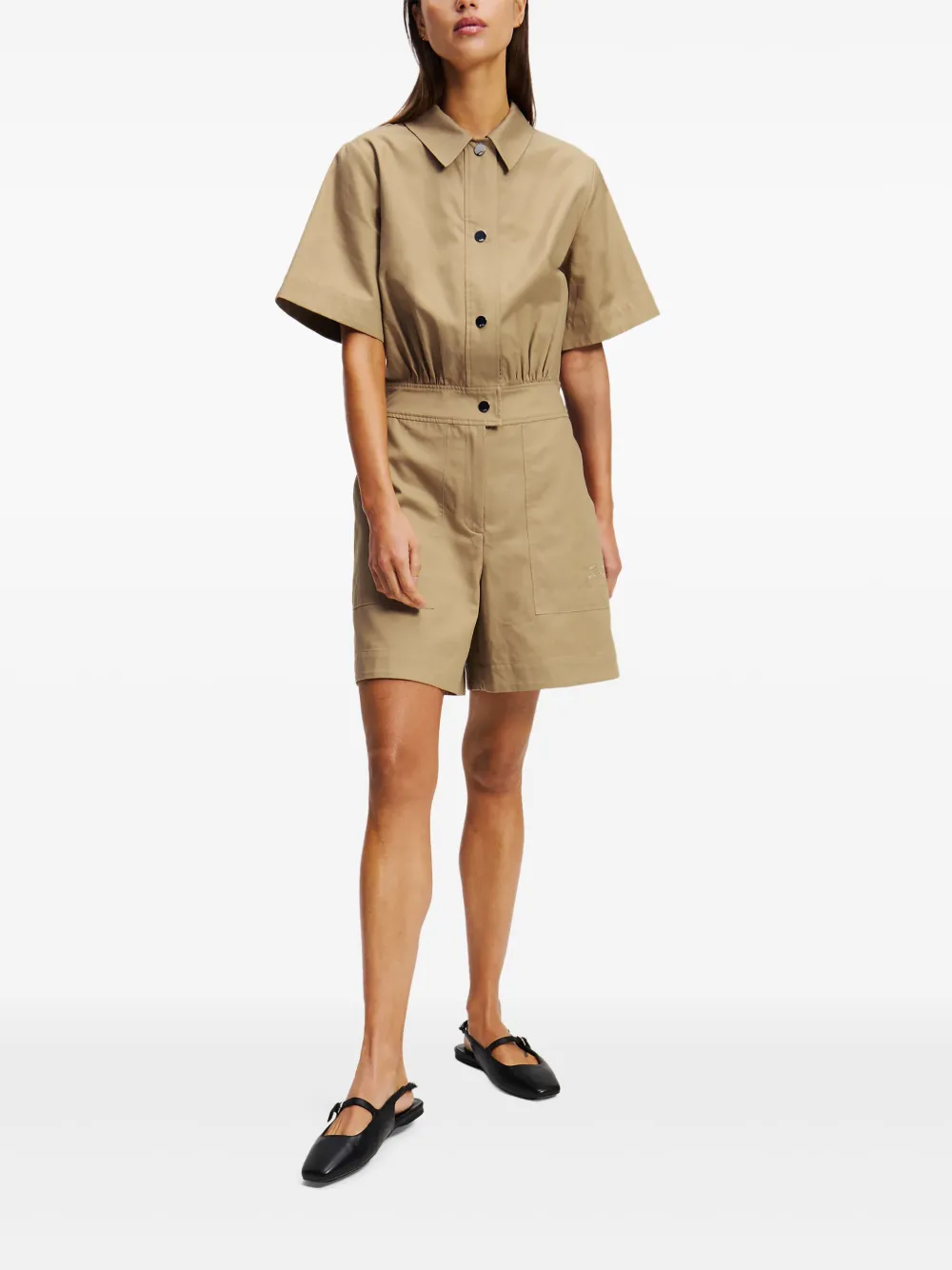 Karl Lagerfeld Cargo jumpsuit - Beige