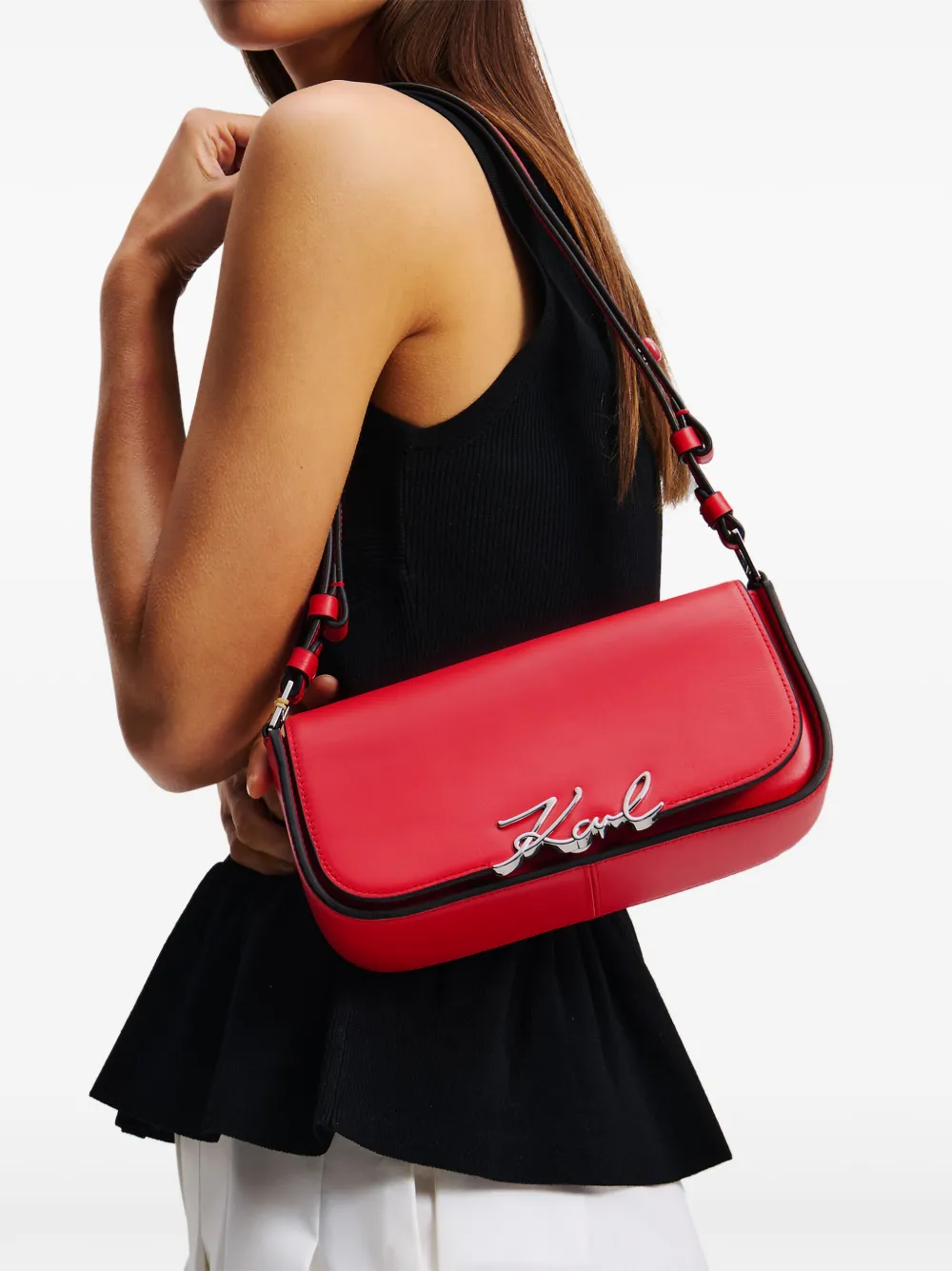 Karl Lagerfeld K/Signature schoudertas - Rood