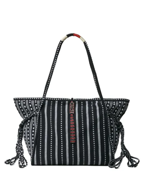 Karl Lagerfeld x Amber Valletta striped tote bag