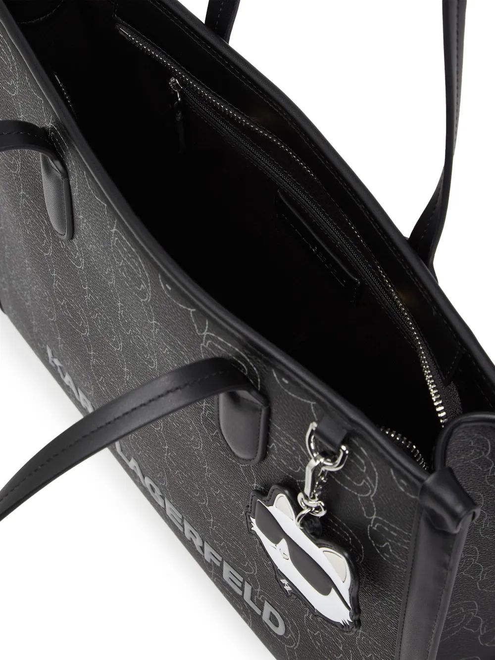 Karl Lagerfeld Ikon medium shopper Zwart