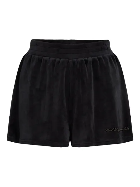 Karl Lagerfeld velour shorts