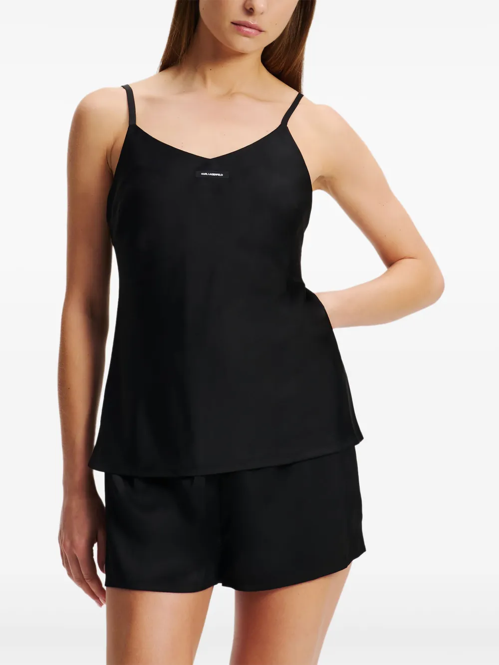 Karl Lagerfeld Pyjama met logoprint Zwart