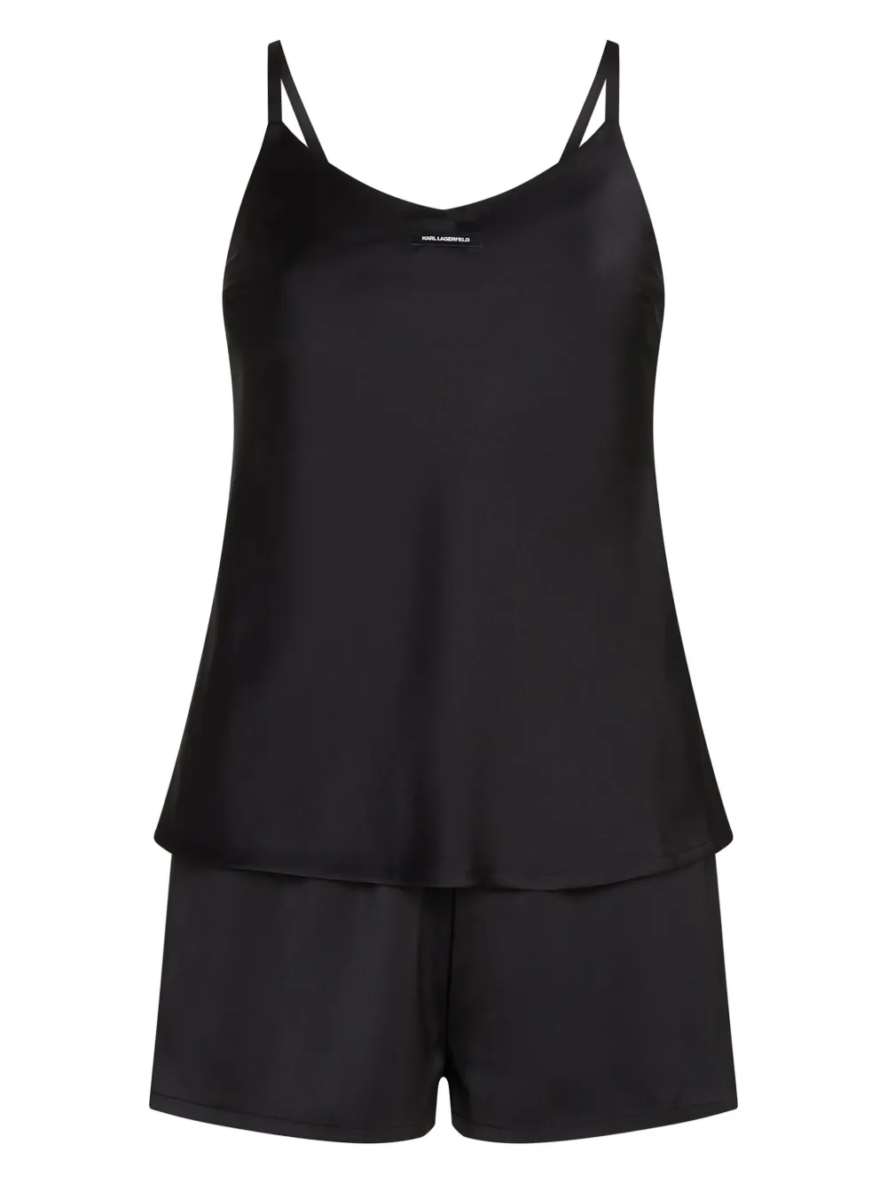 Karl Lagerfeld logo-print pajama set | Black | Image 1
