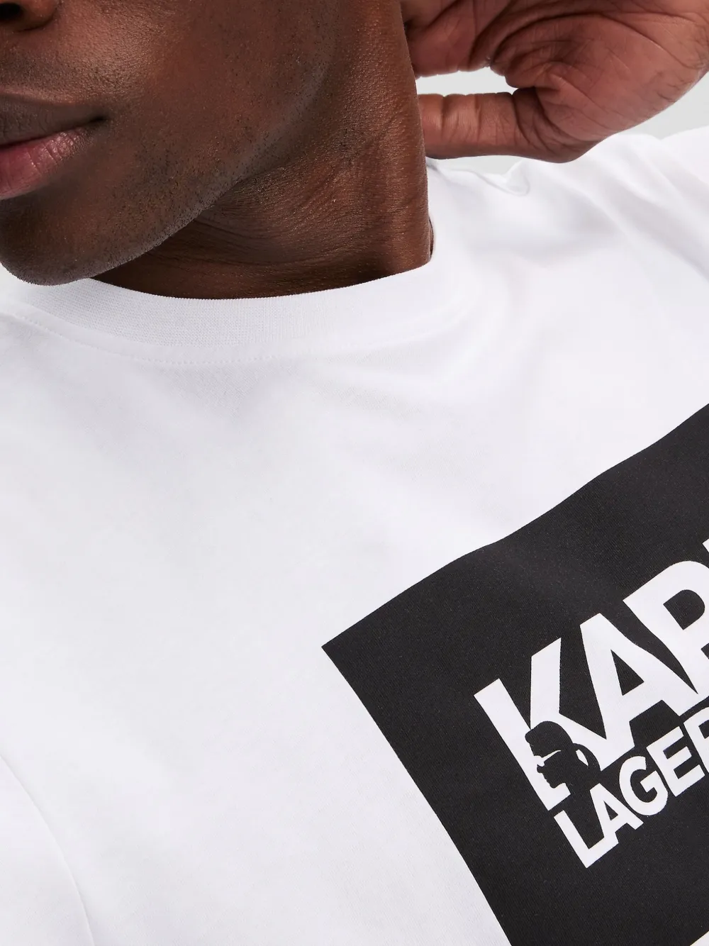 Karl Lagerfeld T-shirt met logo Wit