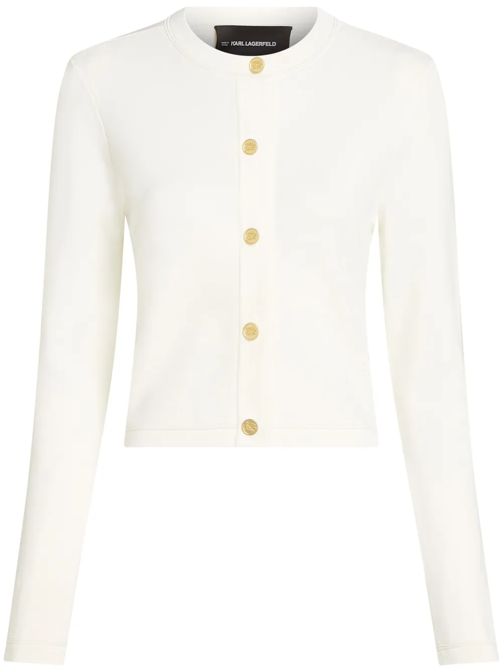 KARL LAGERFELD BUTTON-UP CARDIGAN