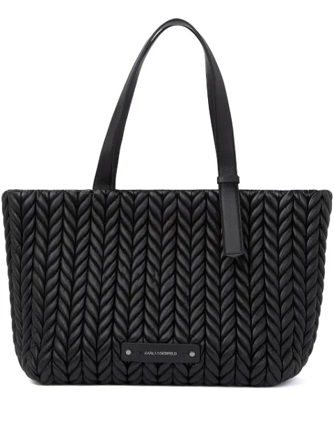 Karl Lagerfeld large K/Weave tote bag