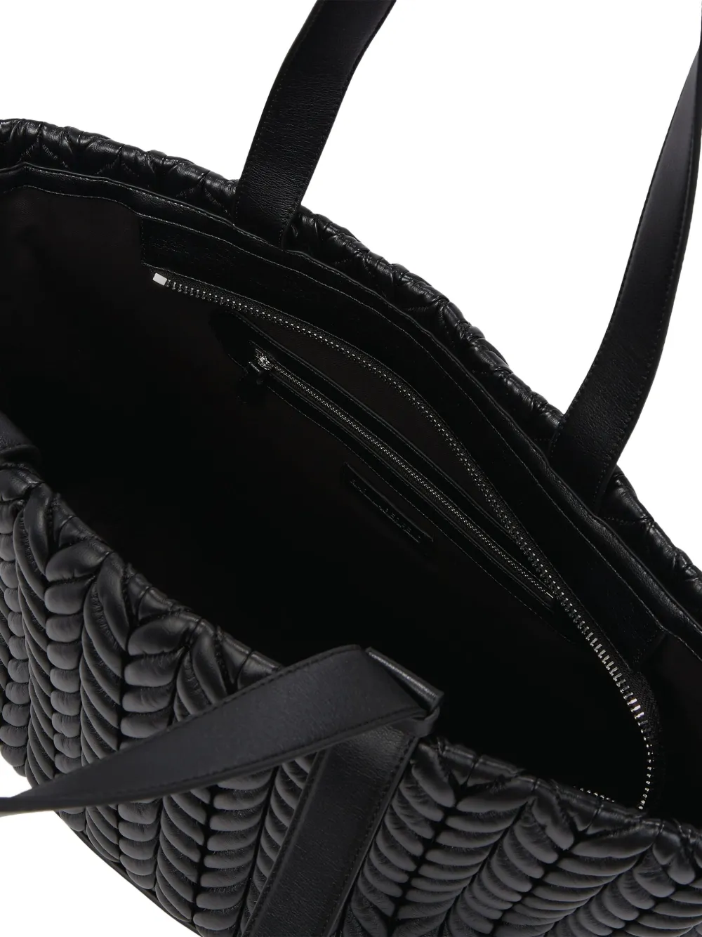 Karl Lagerfeld Large K/weave Tote Bag In Black