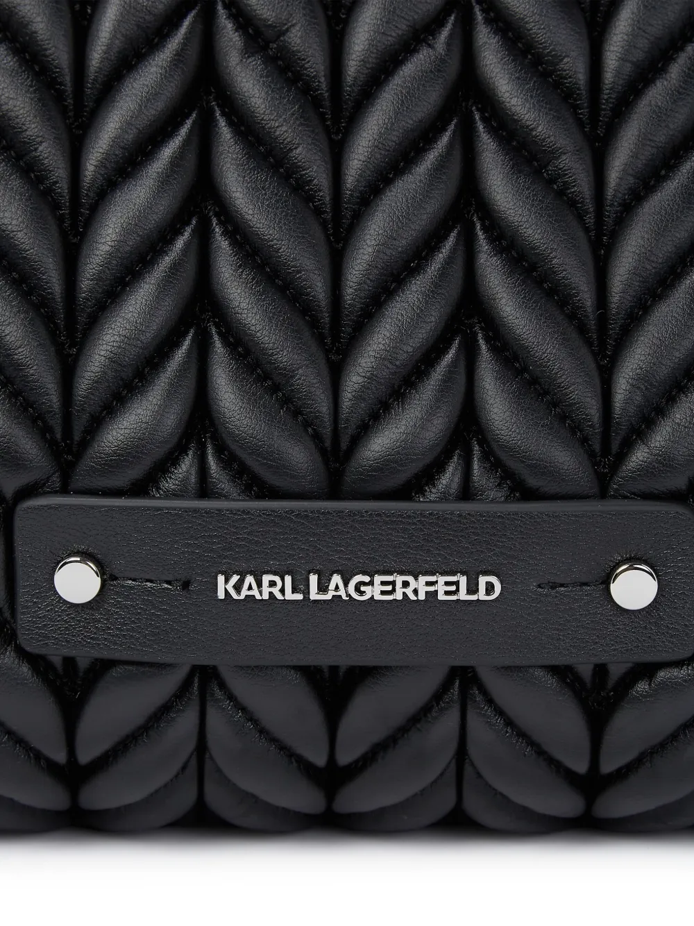 Karl Lagerfeld Large K/weave Tote Bag In Black
