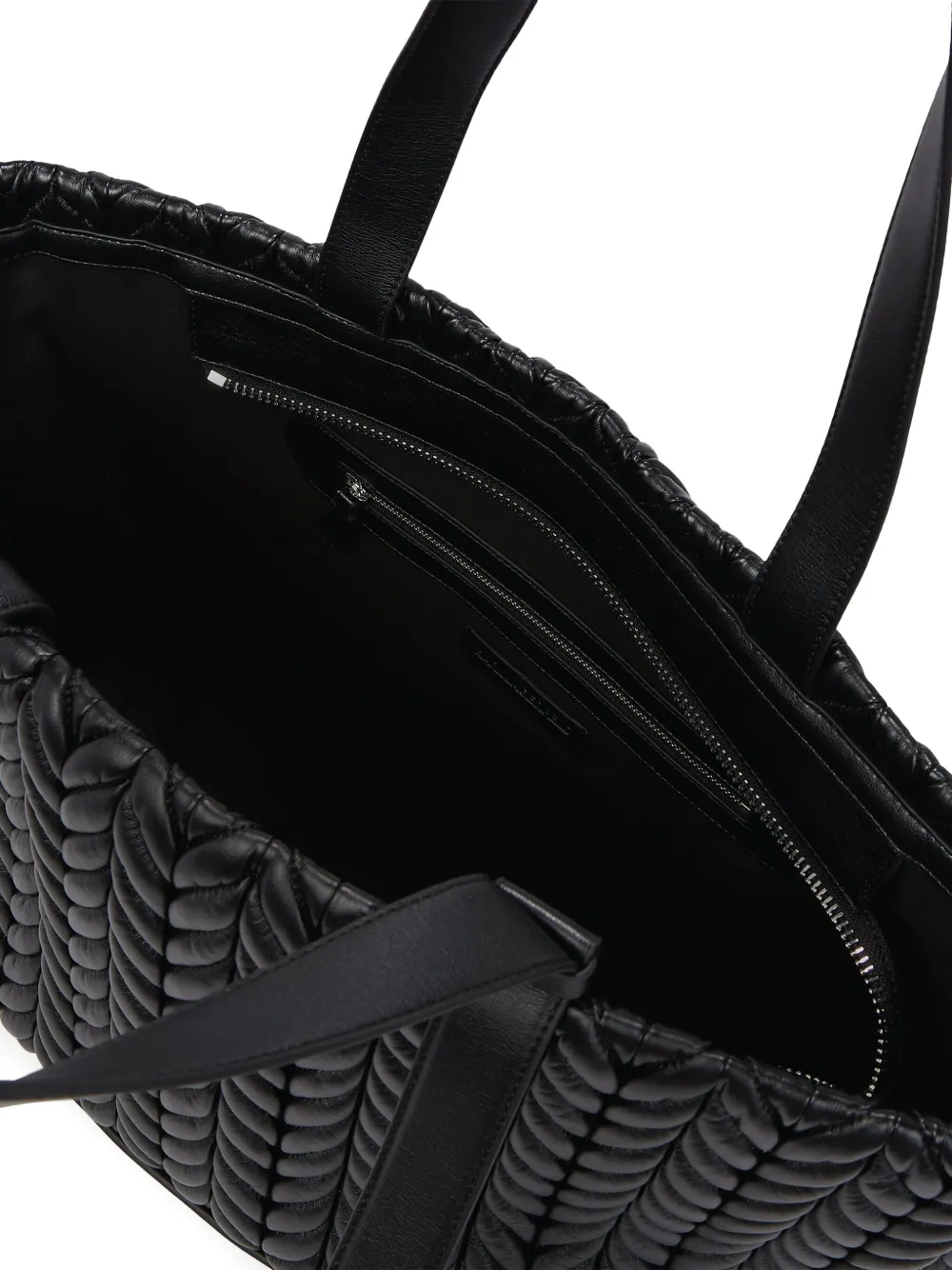 Karl Lagerfeld Grote K Weave shopper Zwart
