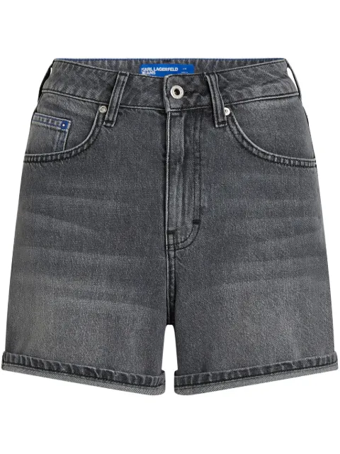 Karl Lagerfeld Jeans shorts de mezclilla con tiro alto