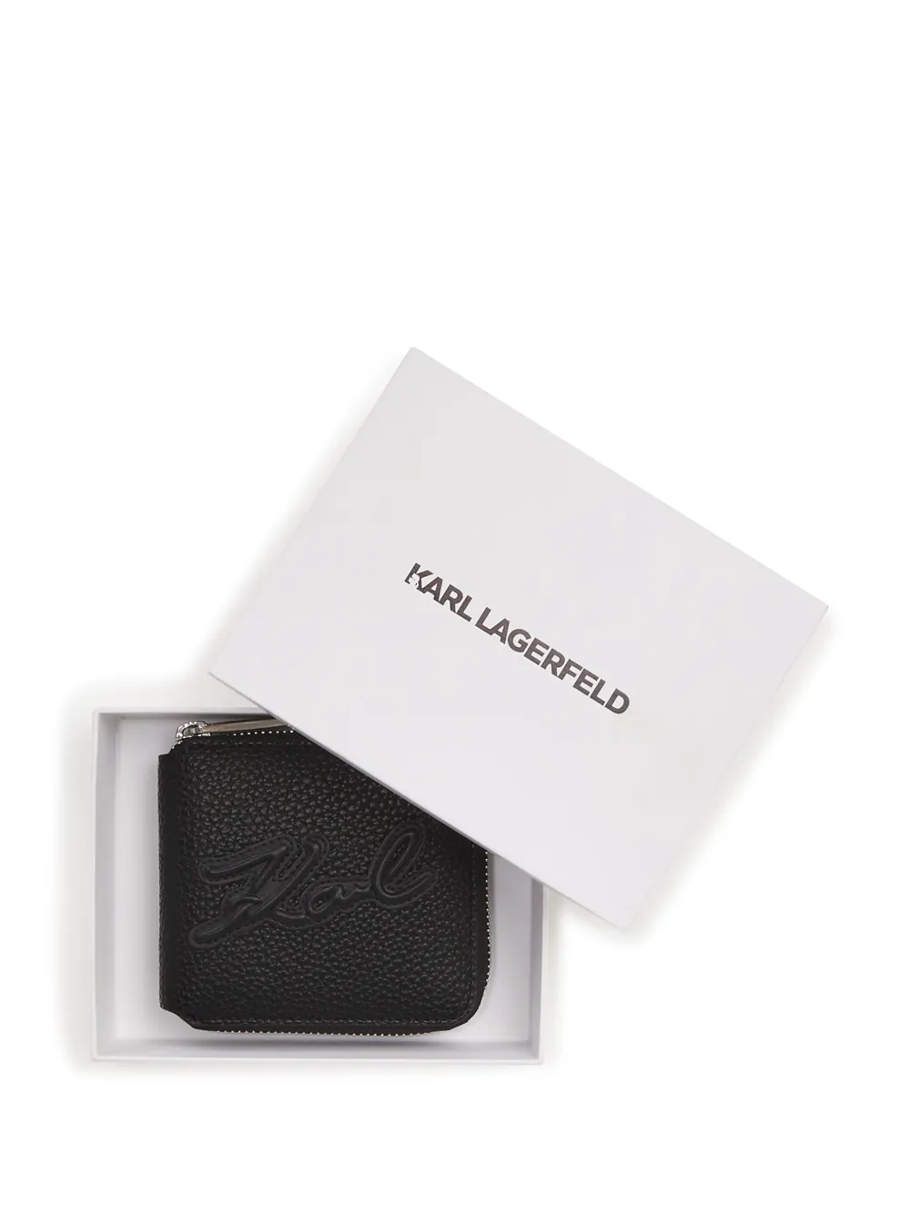 Karl Lagerfeld K Skuare medium portemonnee Zwart