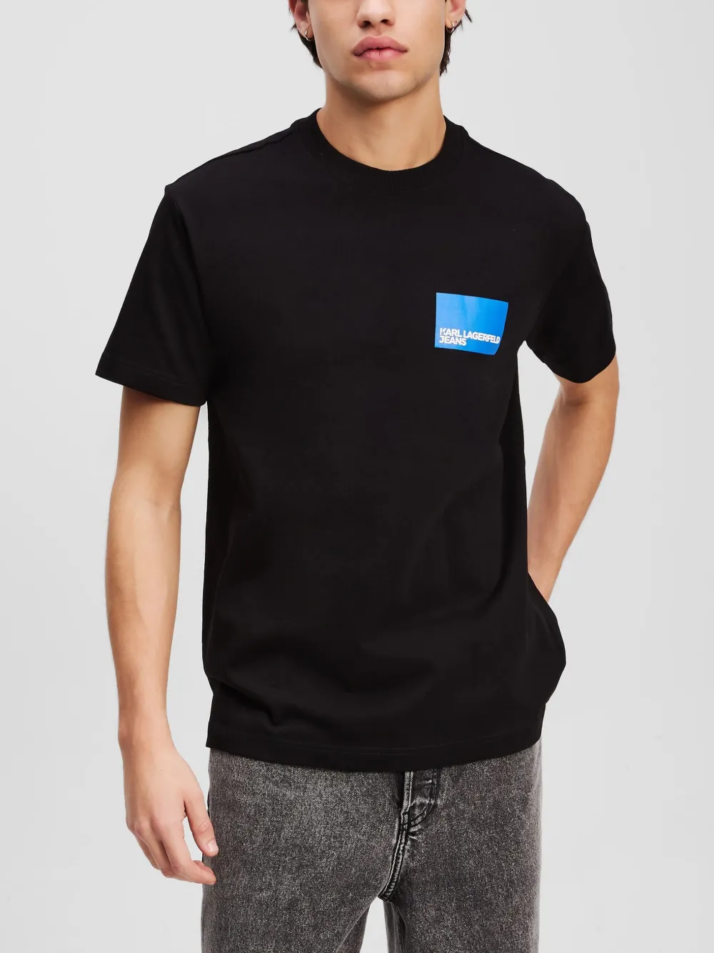 Karl Lagerfeld Jeans T-shirt met logo Zwart