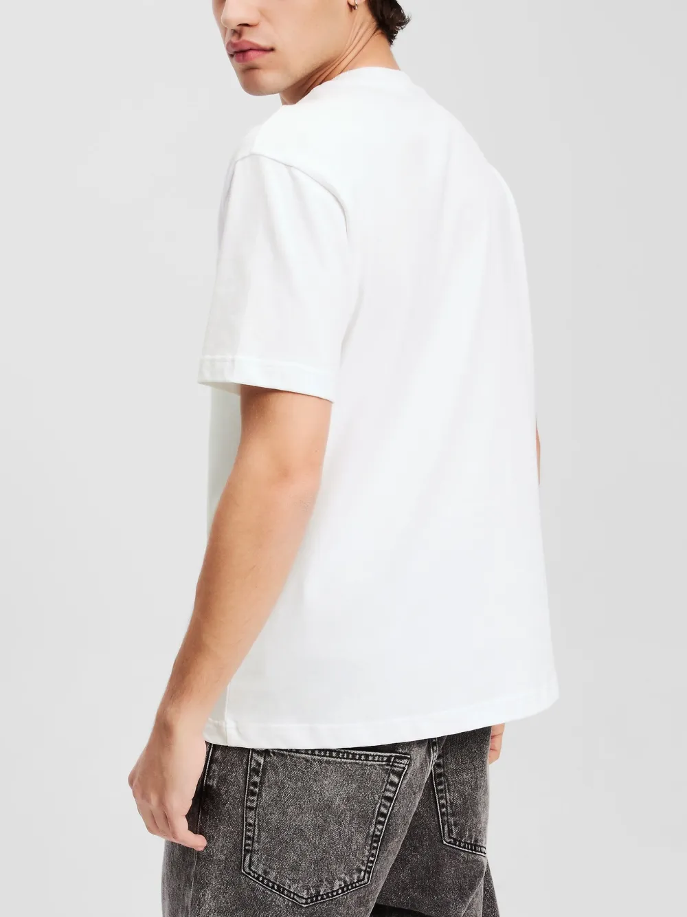 Karl Lagerfeld Jeans T-shirt met logoprint Wit