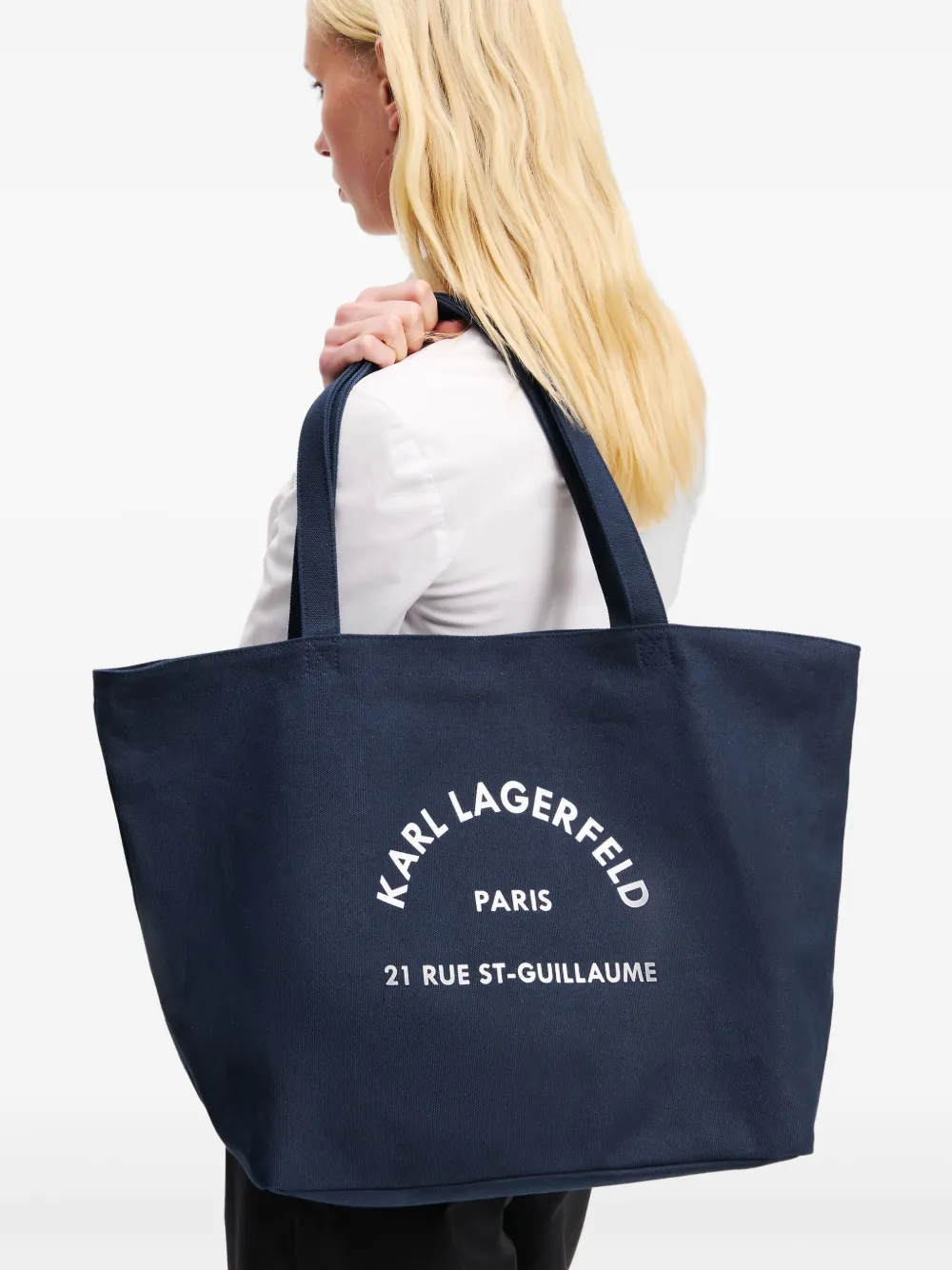 Karl Lagerfeld Rue St-Guillaume shopper - Blauw