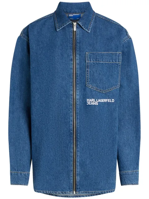 Karl Lagerfeld Jeans zip-up denim jacket