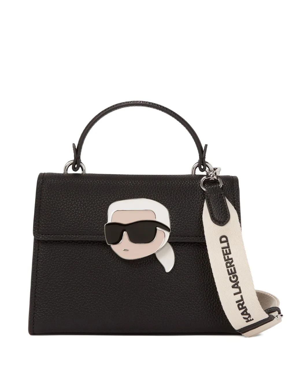Karl Lagerfeld Ikon ショルダーバッグ - ブラック Karl Lagerfeld Ikon ショルダーバッグ - ブラック