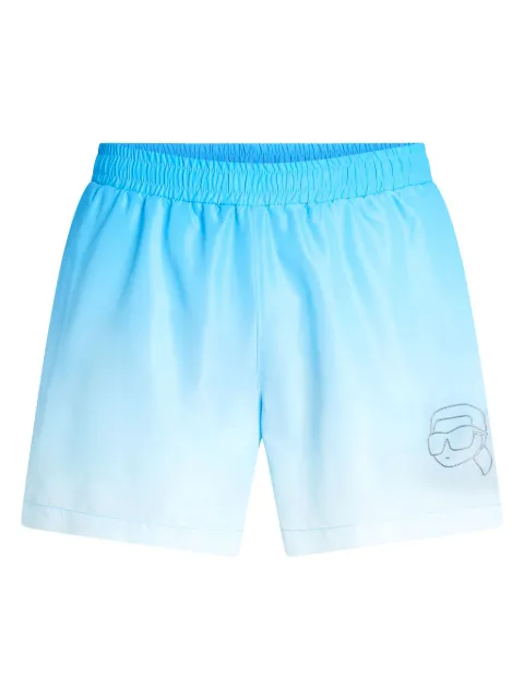 Karl Lagerfeld Ikon ombré swim shorts