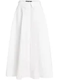 Karl Lagerfeld poplin midi skirt - White