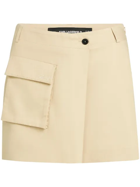 Karl Lagerfeld patch-pocket skort