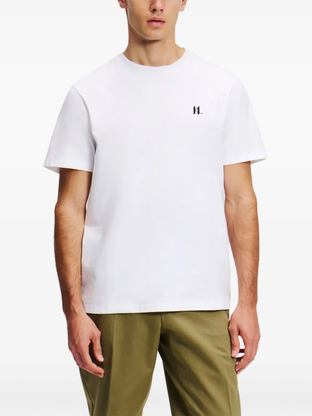 Karl Lagerfeld T-shirt met logoprint Wit