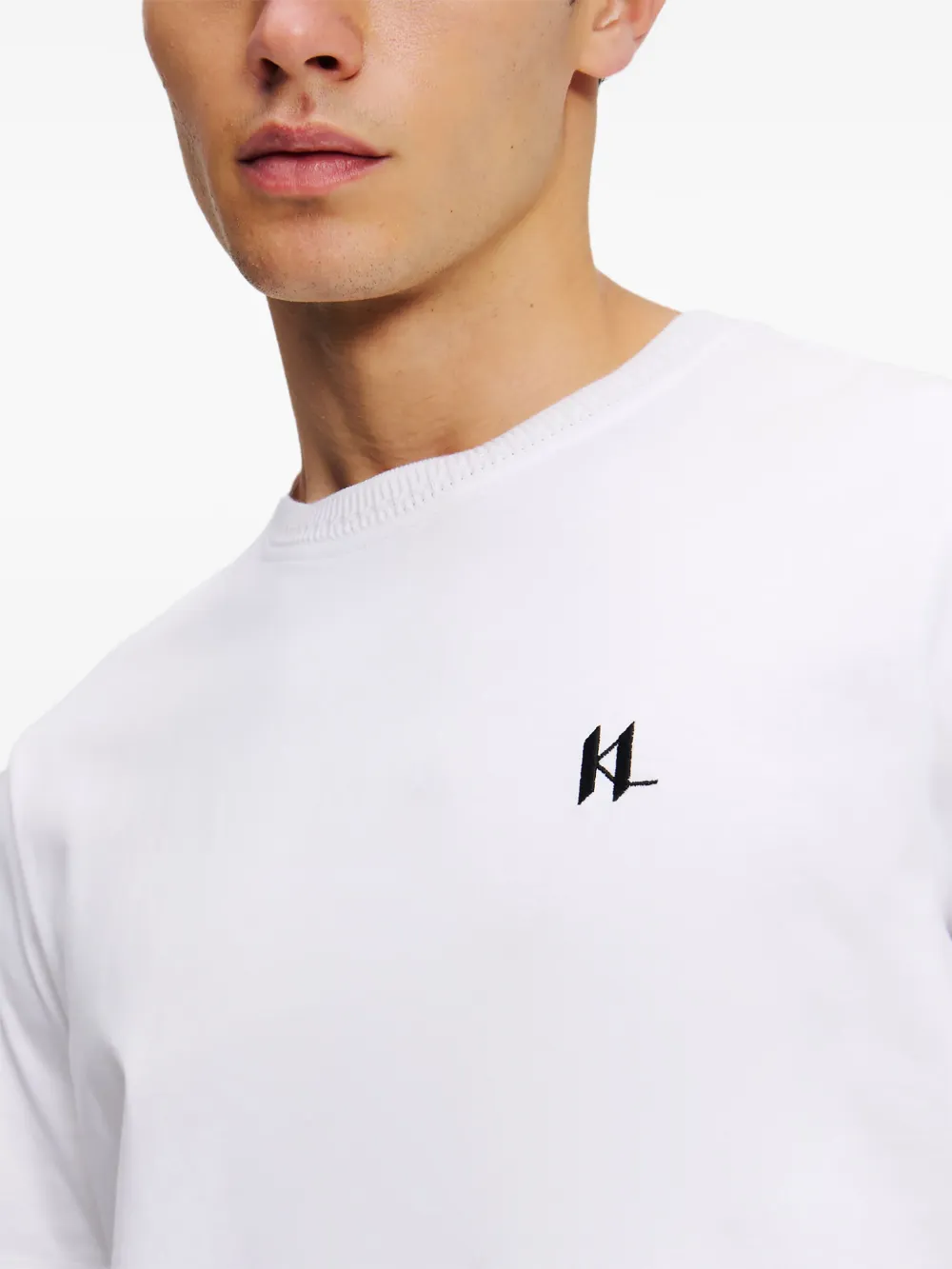Karl Lagerfeld T-shirt met logoprint Wit