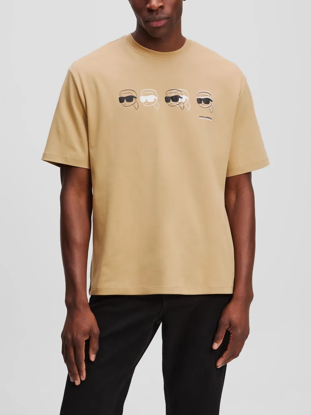 Karl Lagerfeld Ikon T-shirt Bruin