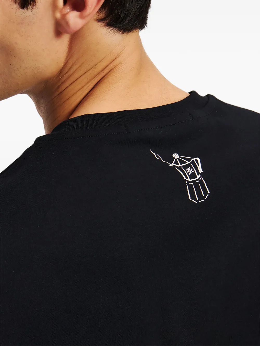 Karl Lagerfeld x Jorge Parra T-shirt Zwart