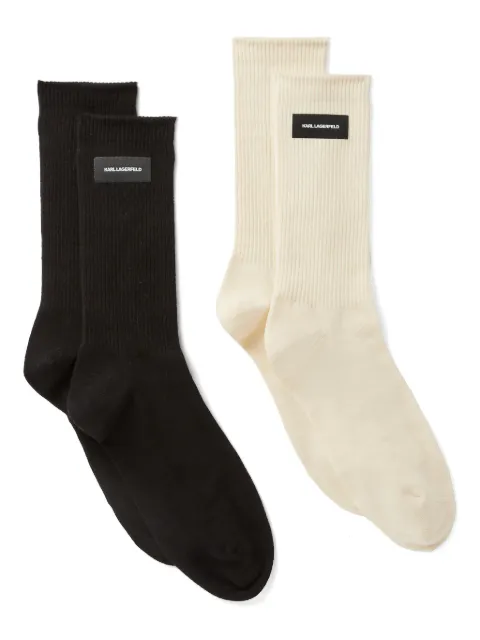 Karl Lagerfeld set de dos pares de calcetines K/Essential