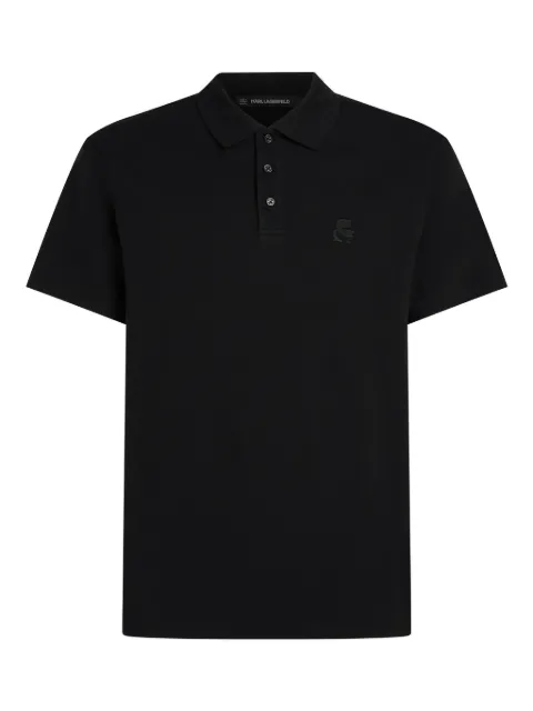 Karl Lagerfeld polo à appliqué Kameo