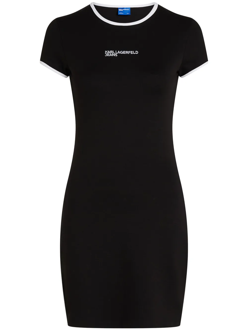 logo-embroidered dress