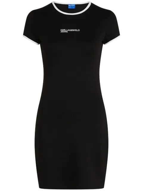 Karl Lagerfeld Jeans vestido con logo bordado