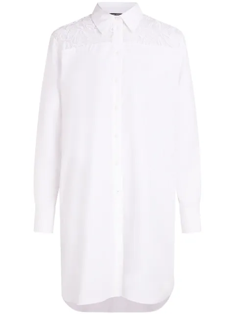 Karl Lagerfeld lace-detail shirt