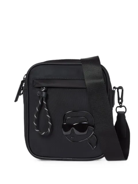 Karl Lagerfeld Ikon tonal-print crossbody bag