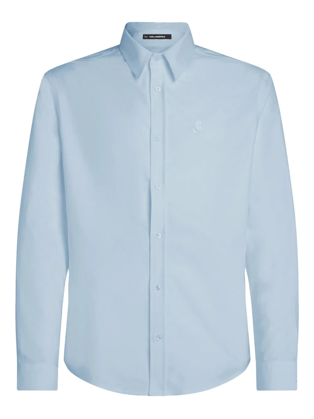 Karl Lagerfeld Oxford overhemd met borduurwerk Blauw