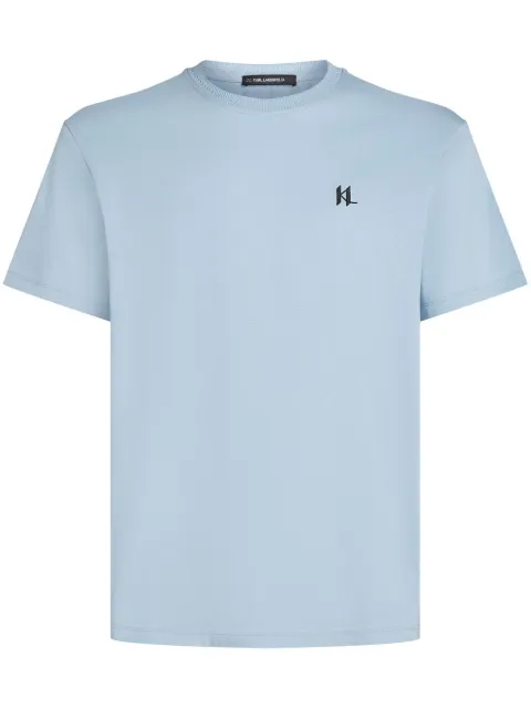 Karl Lagerfeld logo-embroidered T-shirt