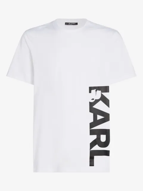 Karl Lagerfeld logo-print beach T-shirt