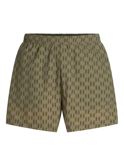 Short de bain à motif monogrammé - Karl Lagerfeld - Modalova