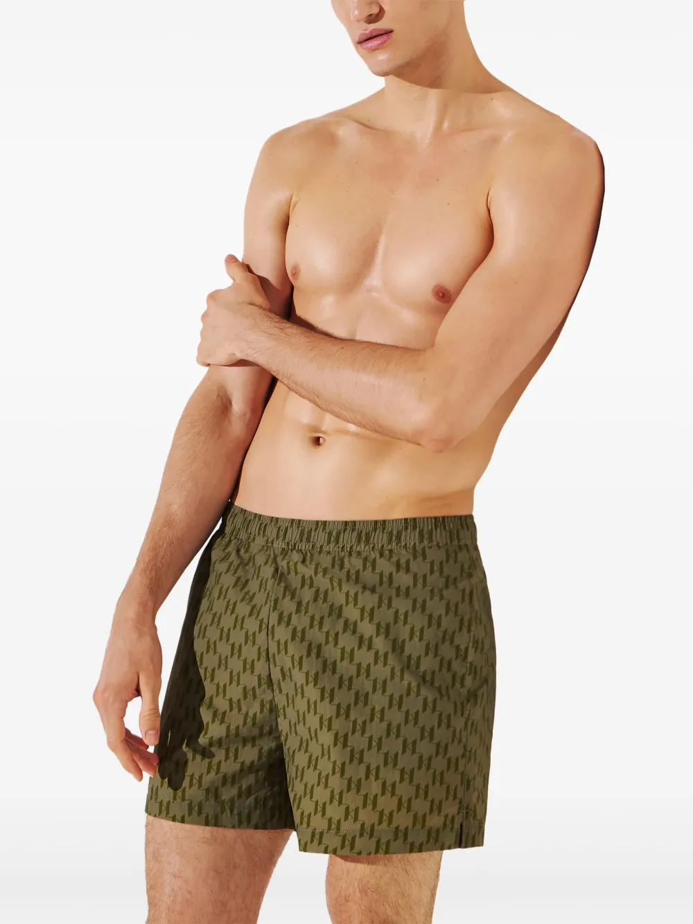 Karl Lagerfeld monogram-print swim shorts | Swim & Board Shorts | Image 2