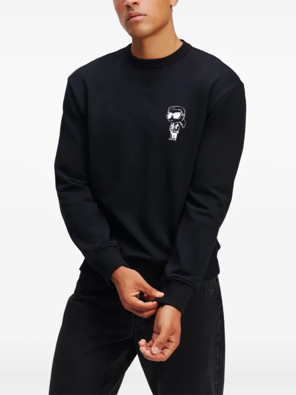 Karl Lagerfeld Ikon Sweatshirt Black FARFETCH TR