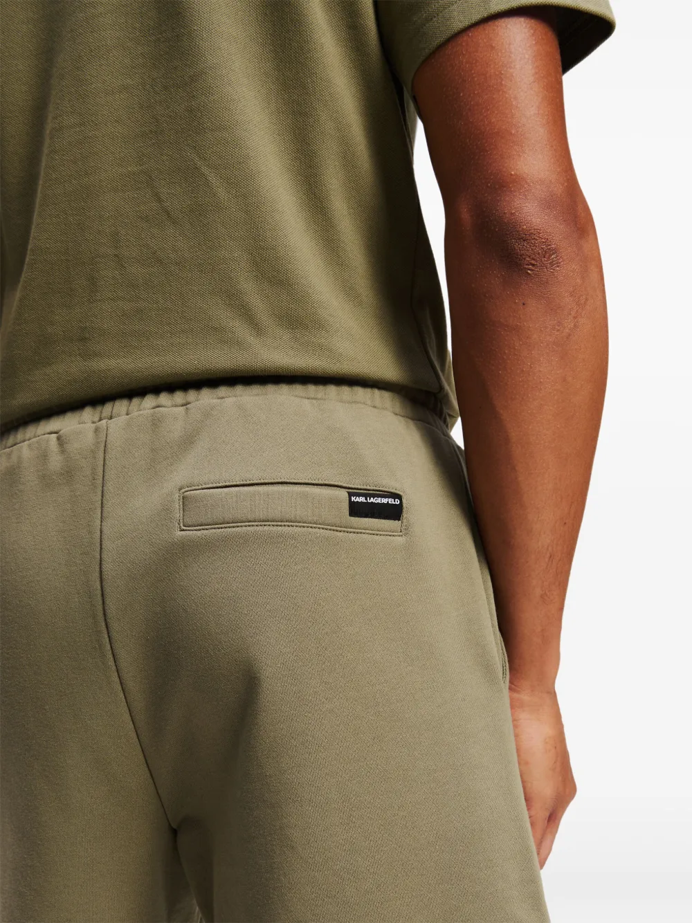Karl Lagerfeld Katoenen shorts Groen