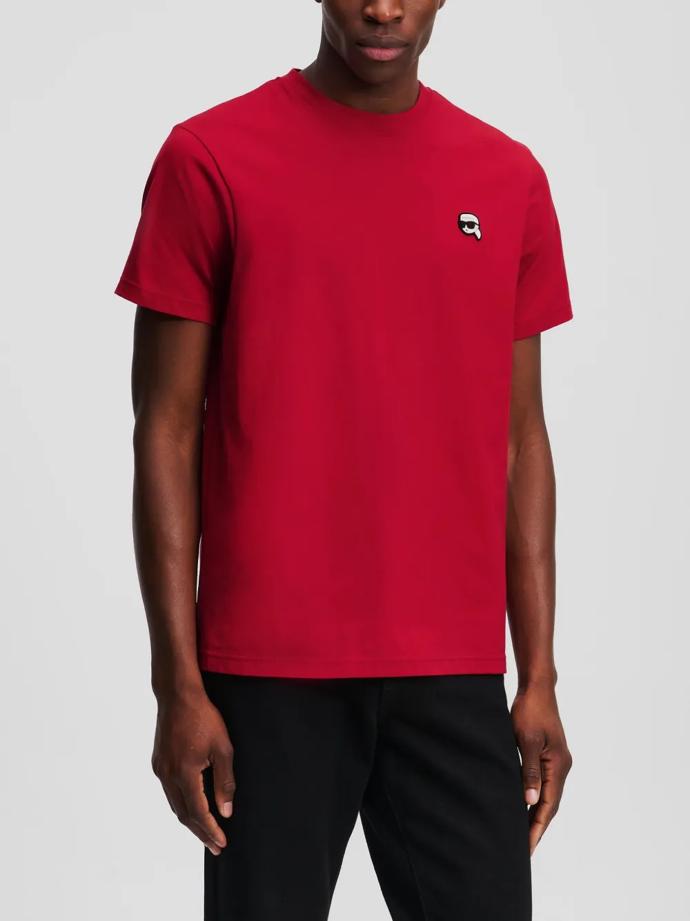Karl Lagerfeld Ikonik Patch T-shirt In Red