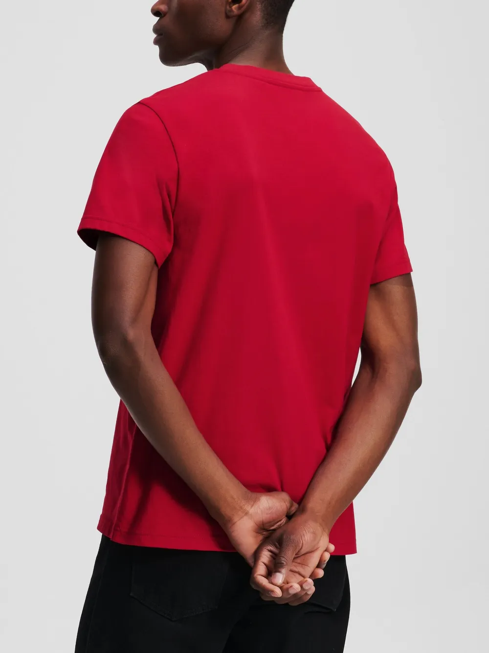 Karl Lagerfeld Ikonik Patch T-shirt In Red